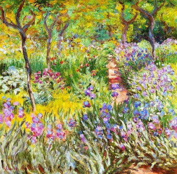  Giverny Pintura - El Jardín Iris en Giverny Claude Monet Impresionismo Flores